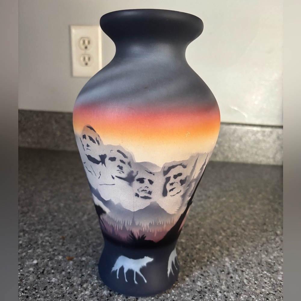 Cedar Mesa Native American pottery vase 10 inches tall